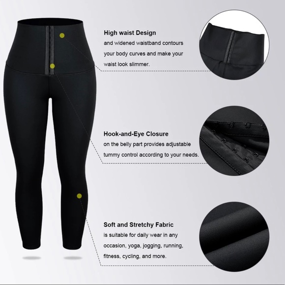 Corset Leggings (Black) - Picture 3 of 9